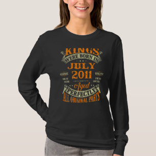 Camiseta Aniversário De Mens 11 Para Nascer De Reis Em Julh