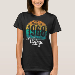 Camiseta Aniversário de nascimento de 1968 aniversário