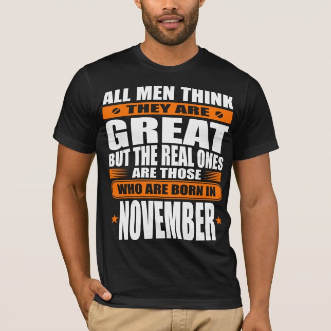 Camiseta Aniversário de novembro (Frente)