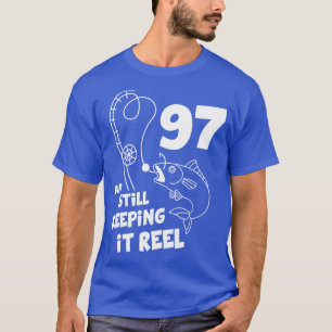 Camiseta Aniversário de Pesca 97.º aniversário Presente de