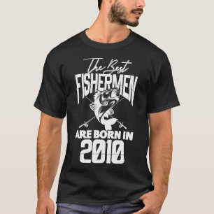 Camiseta Aniversário De Pesca Os Melhores Pescadores Estão 