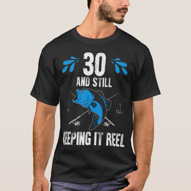 Camiseta Aniversário de Pesca Reel (Frente)