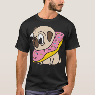 Camiseta Aniversário de Rosquinhas Pug Dog