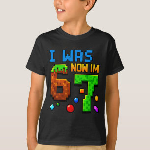 Camiseta Aniversário de Sete Anos, Era 6 Agora Eu Sou 7 Eng