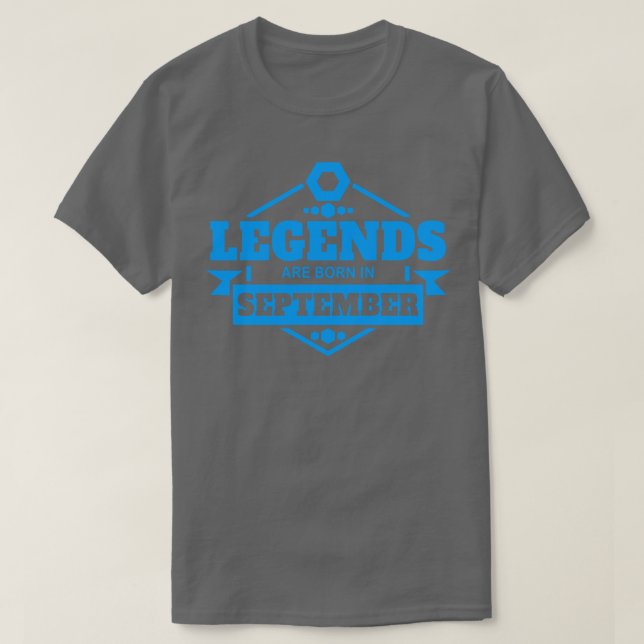 Camiseta aniversário de setembro (Frente do Design)