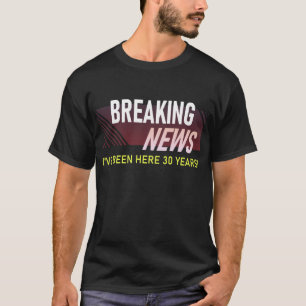 Camiseta Aniversário de Trabalho de 30 anos Apreciação d