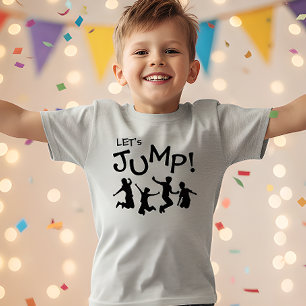 Camiseta Aniversário de trampolim de crianças saltitantes