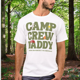 Camiseta Aniversário de um Menino Feliz Acampador 
