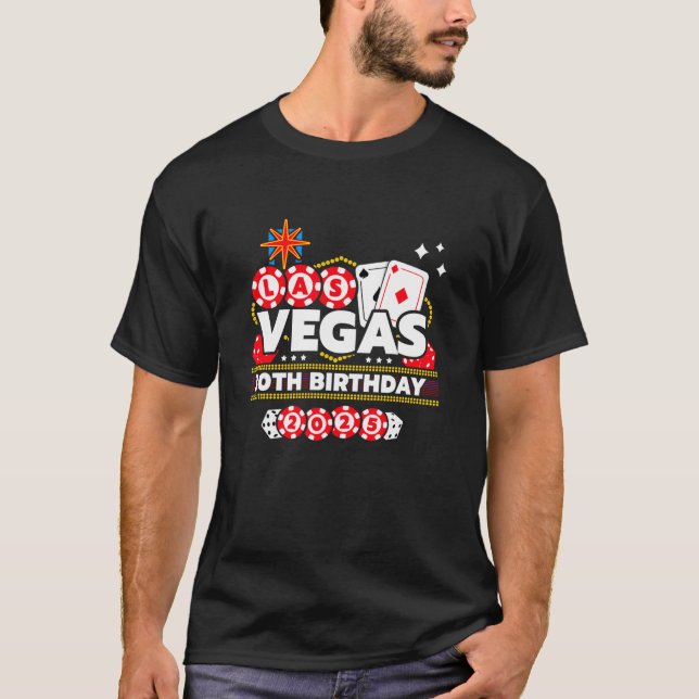Camiseta Aniversário de Vegas Aniversário da aniversário de (Frente)
