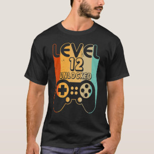 Camiseta Aniversário do 12 de jogador de vídeo desbloqueado