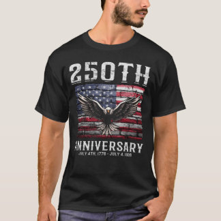 Camiseta Aniversário do 250º Aniversário dos EUA Souvenir 4