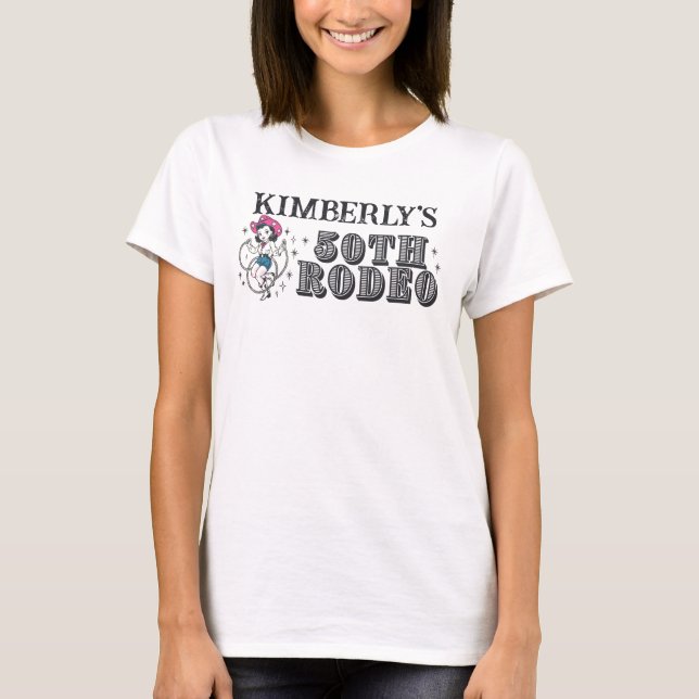 Camiseta Aniversário do 50º Rodeio Ocidental (Frente)