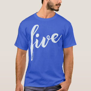 Camiseta Aniversário do 5 de Criança de Cinco Anos