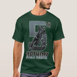 Camiseta Aniversário Do 5 De Pantera Escuro Para Ventilador