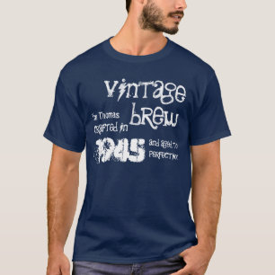 Camiseta aniversário do 70 fermentação B70A do vintage d