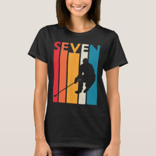 Camiseta Aniversário do 7 Birthday Gift Seven Vintage Hocke