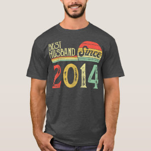 Camiseta Aniversário do 8.º Casamento, Melhor Marido Desde