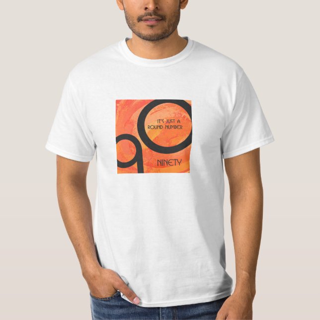 Camiseta Aniversário do 90 da Década de Laranja (Frente)
