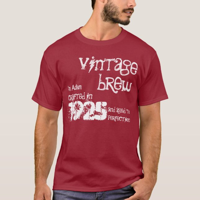 Camiseta aniversário do 90 fermentação B90Z do vintage de (Frente)