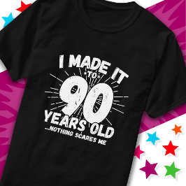 Camiseta Aniversário do 90 Sarcástico de 90 anos