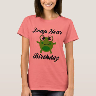 Camiseta Aniversário do ano de pulo, sapo bonito