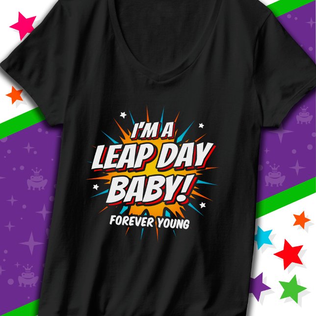 Camiseta Aniversário do Ano Leap Aniversário do Dia do Salt (Criador carregado)