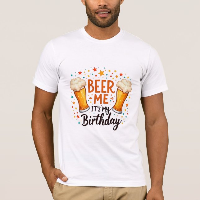 Camiseta Aniversário do Beer Lover Humor para o Visto do Pa (Frente)