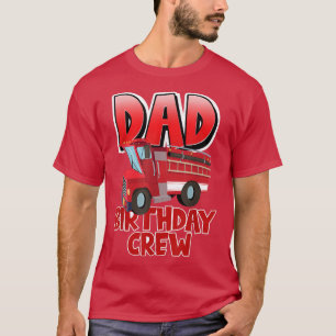Camiseta Aniversário do Bombeiro Bombeador do pai Aniversár