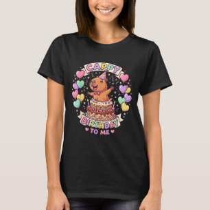 Camiseta Aniversário do Capivara Garota Kawaii Cappy Aniver