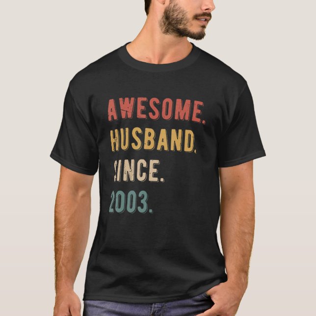 Camiseta Aniversário do Casamento de Mens 20 - Espetacular  (Frente)