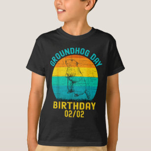 Camiseta Aniversário do Dia da Marmota 2 de Fevereiro Anive
