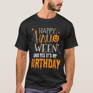 Camiseta Aniversário do Dia das Bruxas - Presentes de Anive