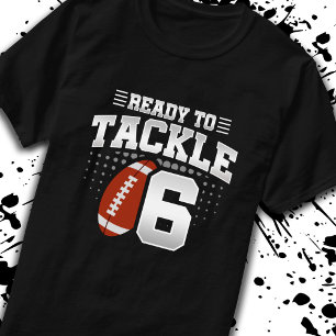 Camiseta Aniversário do Dia de Aniversário do 6 6 Anos Casa
