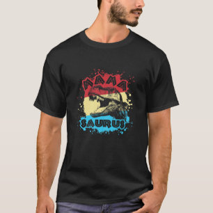 Camiseta Aniversário do Dia de as mães Mamasauro Dinossauro