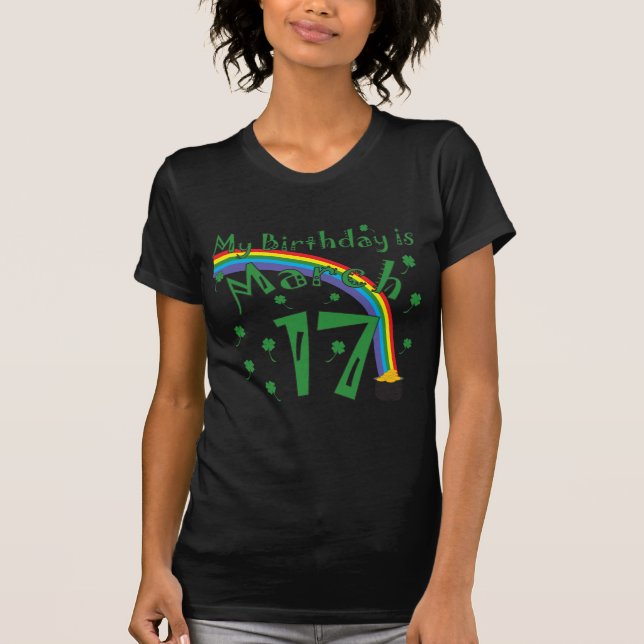 Camiseta Aniversário do dia de St Patrick (Frente)