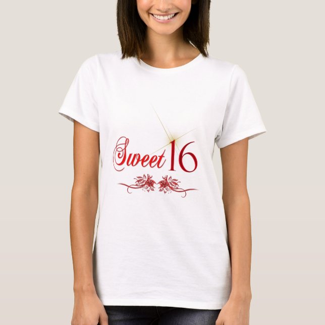 Camiseta Aniversário do doce 16 (Frente)