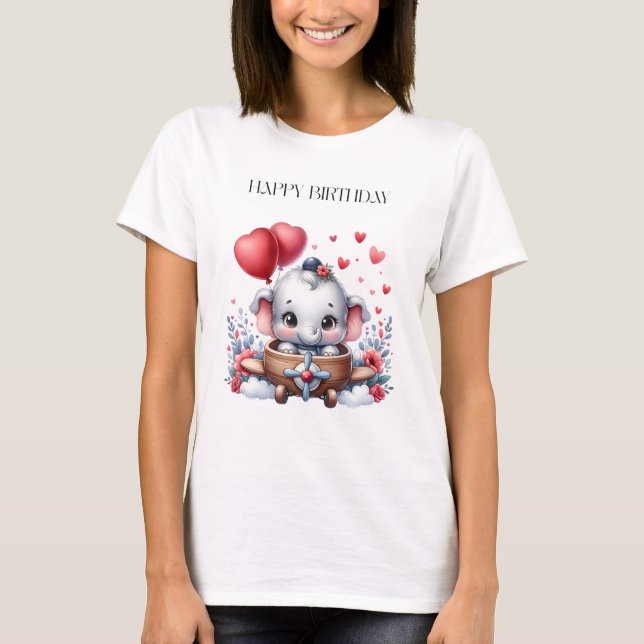 Camiseta Aniversário do Elefante Voador (Frente)