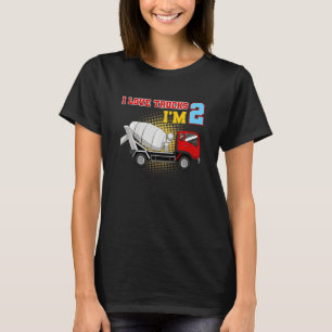 Camiseta Aniversário do Escavador de Caminhões para Constru