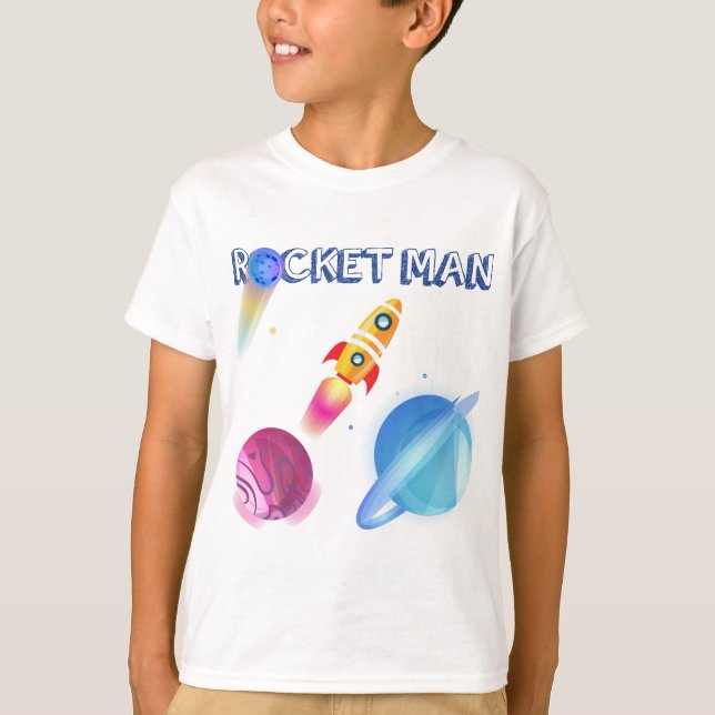 Camiseta Aniversário do Espaço Personalizado (Frente)