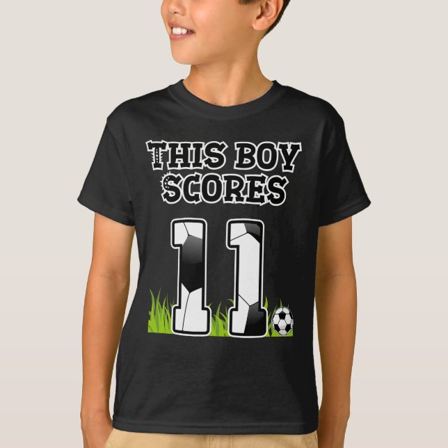 Camiseta Aniversário do Futebol - Menino de 11 anos - Anive (Frente)