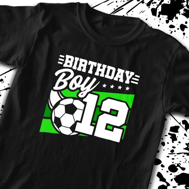 Camiseta Aniversário do Futebol - Menino de 12 anos - Anive (Criador carregado)