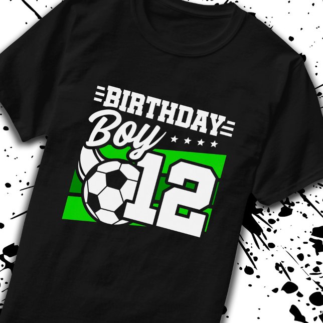 Camiseta Aniversário do Futebol - Menino de 12 anos - Anive (Criador carregado)