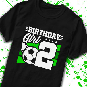 Camiseta Aniversário do Futebol - Rapariga de 2 anos - segu