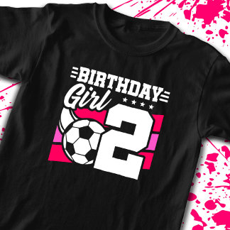 Camiseta Aniversário do Futebol - Rapariga de 2 anos - segu