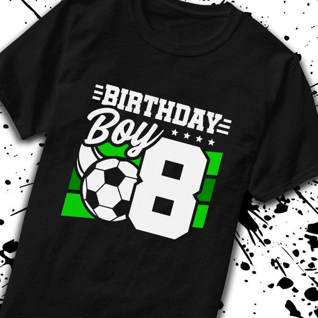 Camiseta Aniversário do Futebol - Rapaz de 8 anos - 8 anos (Criador carregado)
