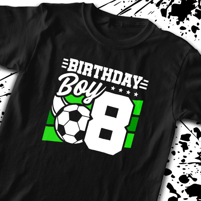 Camiseta Aniversário do Futebol - Rapaz de 8 anos - 8 anos (Criador carregado)