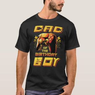 Camiseta Aniversário do Gamer Video Game Console Pai Do Nas