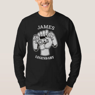 Camiseta Aniversário do Geek de Jogos Engraçado Personaliza