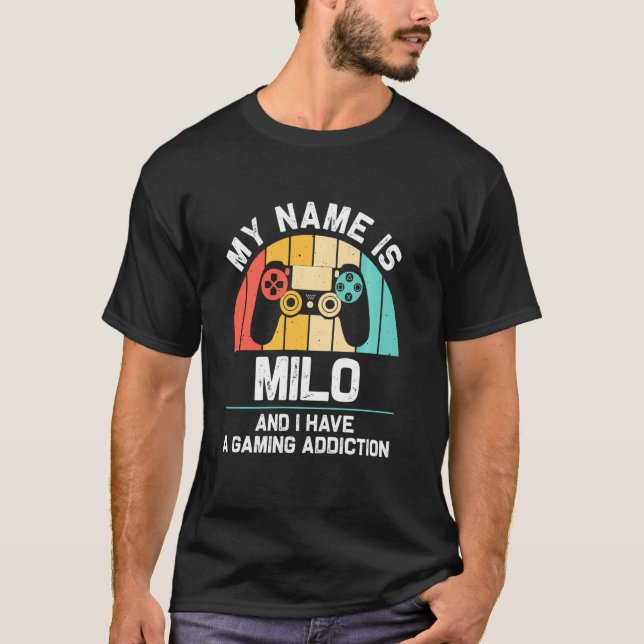 Camiseta Aniversário do Geek de Jogos Personalizado Engraça (Frente)