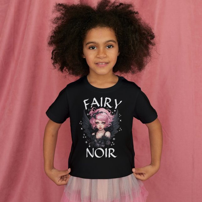 Camiseta Aniversário do Gótico de Pastas Negra-Rosa e Negra (Criador carregado)